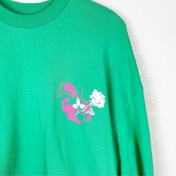 Pangaia Green Future Nostalgia Dua Lipa Concert Merch Sweatshirt Pull Over XL - Picture 2 of 7